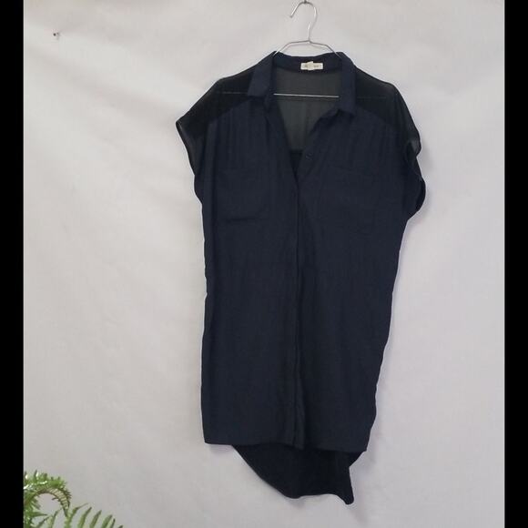 SILENCE +NOISE HIGH LOW‎ SHIRT DRESS SIZE M - Picture 1 of 8